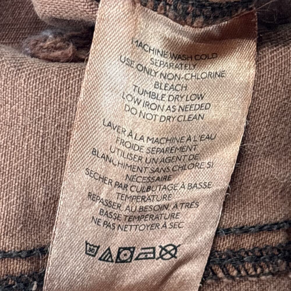 Urban Outfitters BDG Brown High Rise Baggy Cargo Trousers Cargo Pants Size 28 - Picture 6 of 10